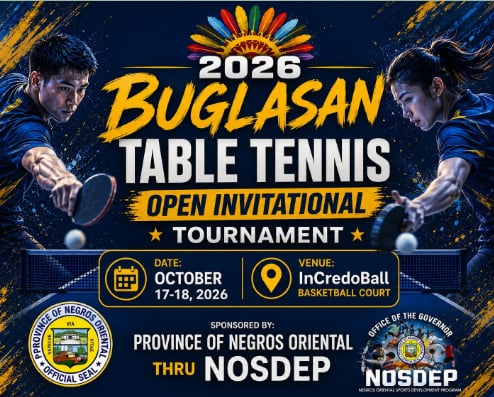 2026 BUGLASAN TABLE TENNIS OPEN INVITATIONAL TOURNAMENT