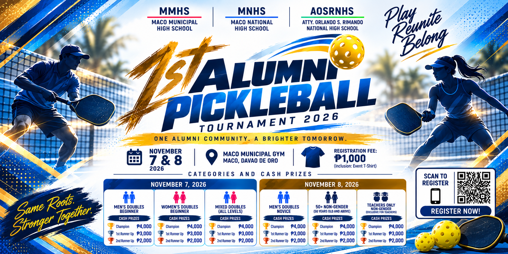 1ST ALUMNI PICKLEBALL TOURNAMENT 2026